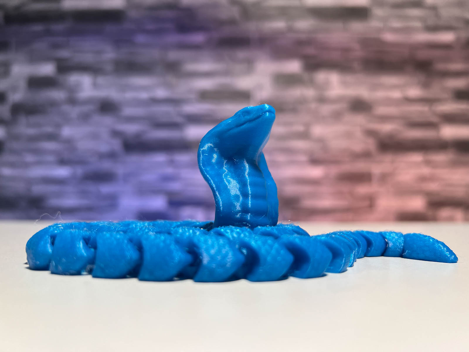 3D Printed Cobra Snake