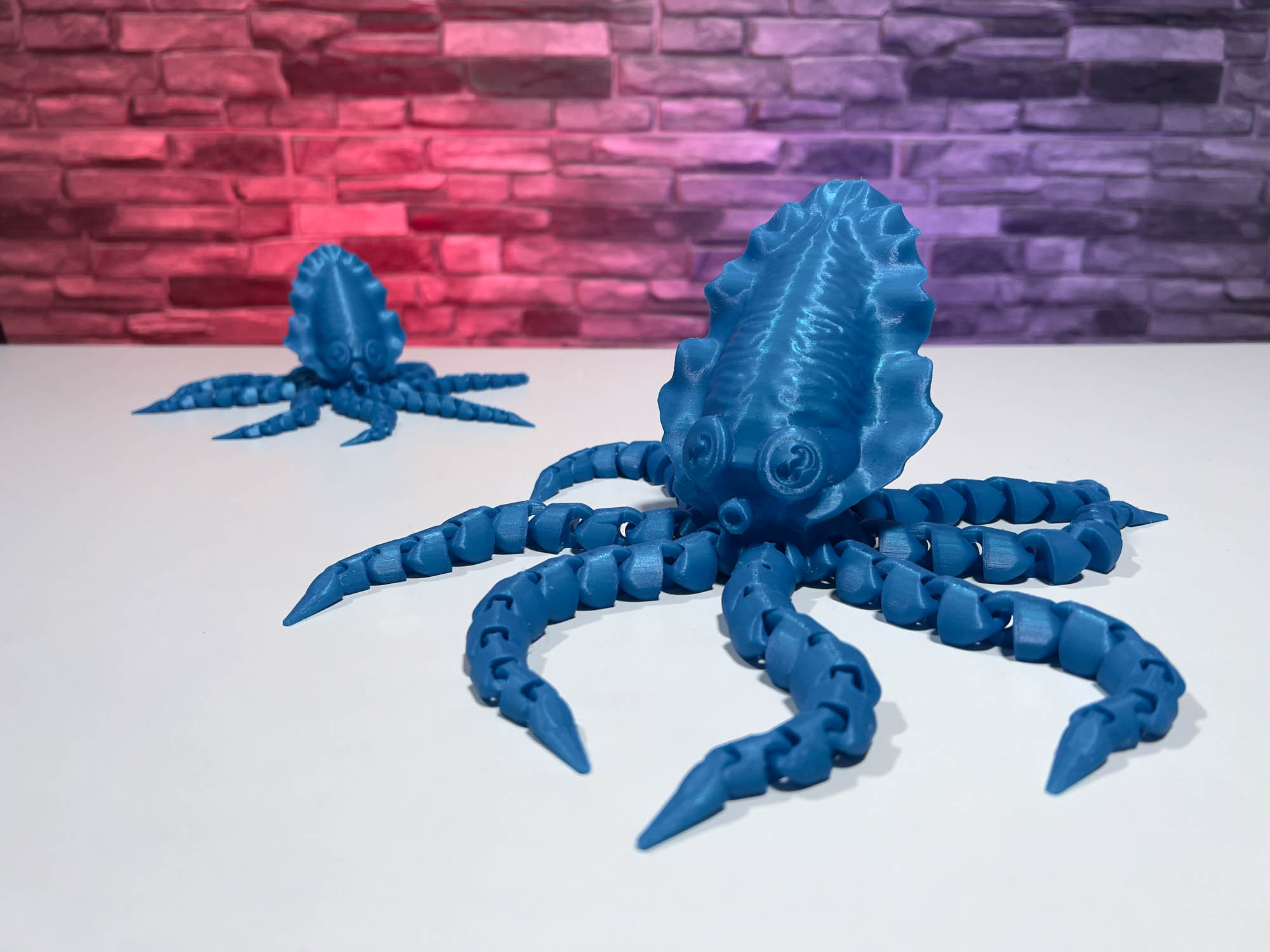 3D Printed Articulated Octopus