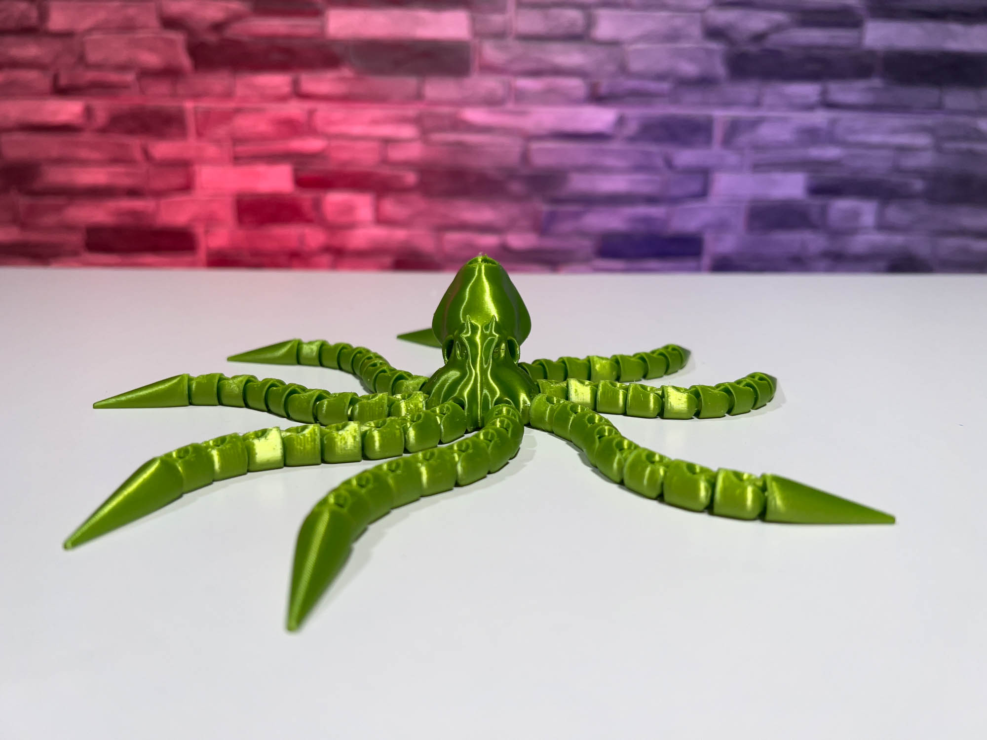 3D Printed Keychain Octopus