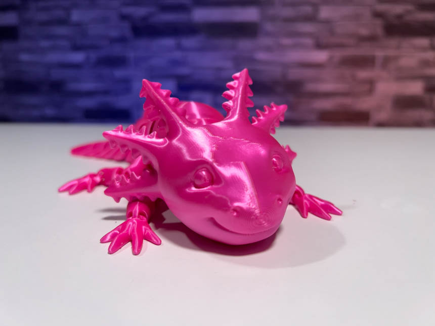 3D Printed Articulated Axolotl