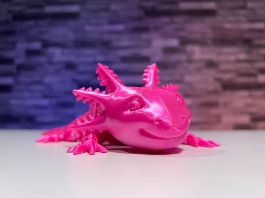 3D Printed Articulated Axolotl