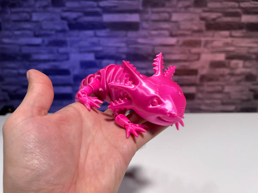 3D Printed Articulated Axolotl