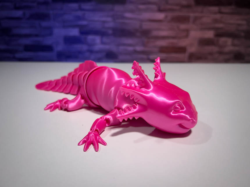 3D Printed Articulated Axolotl