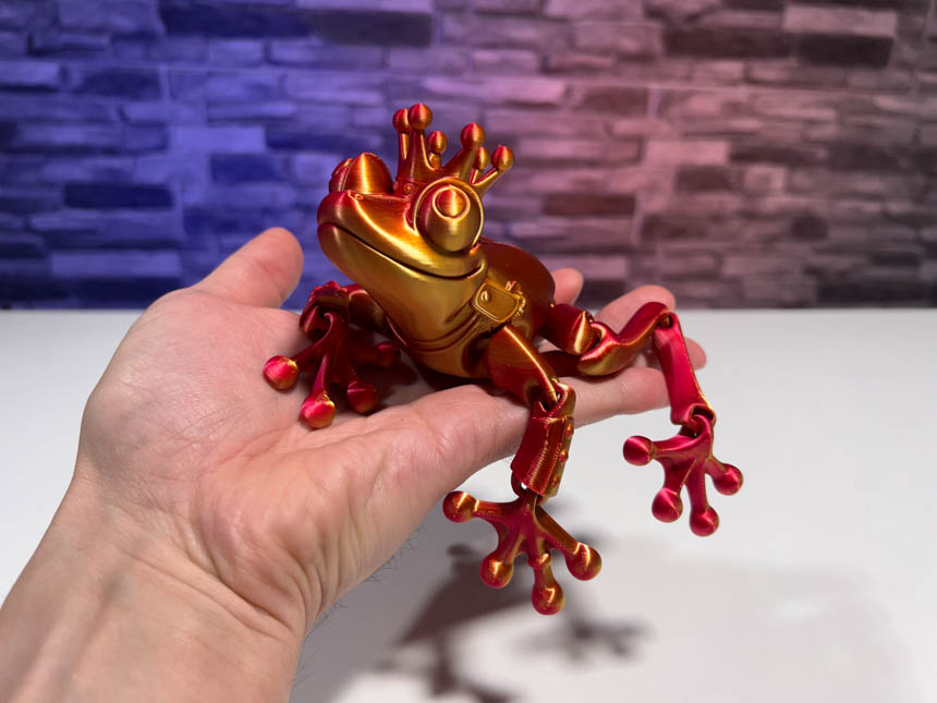 Magic Articulated Frog Prince STL for Download