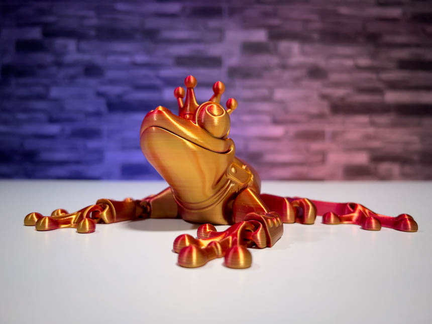 Magic Articulated Frog Prince STL for Download