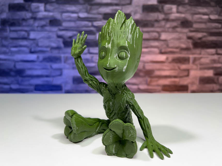 STL-Datei Baby Groot mit Geschenk 👶 kostenlos・3D-druckbares