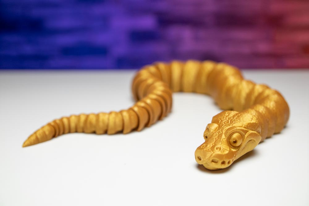 3D Printed Snake - Articulated Flexi Python