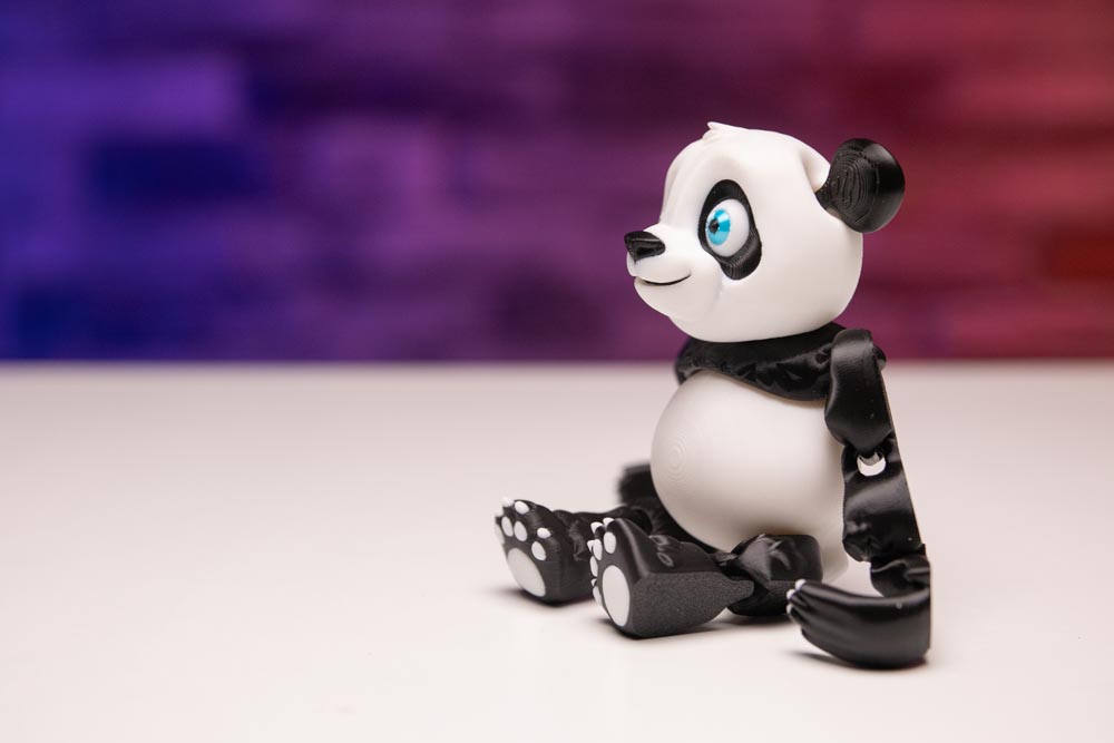 Cute Little Pandas 3D model 3D printable