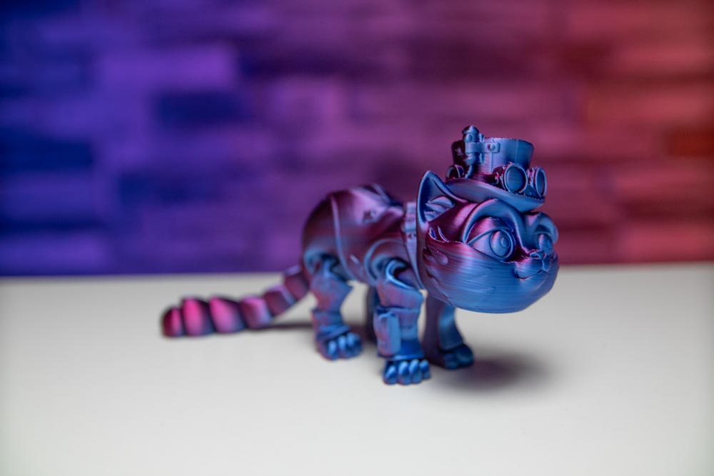 Flexi Steampunk Cat STL for Download