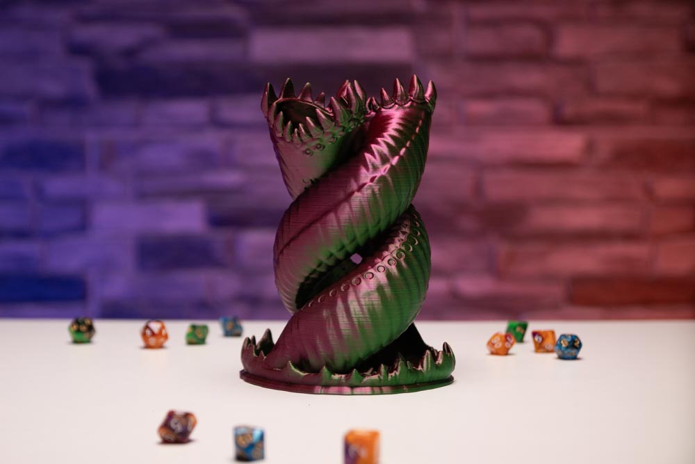 Worm Dice Tower