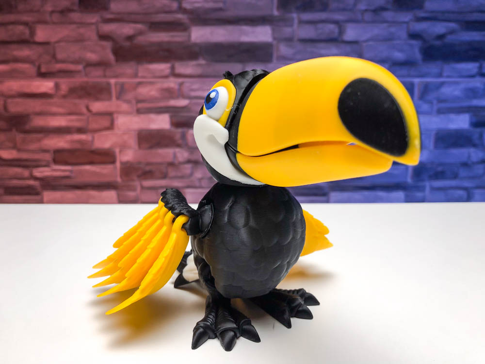 Articulated Toucan Bird STL for download