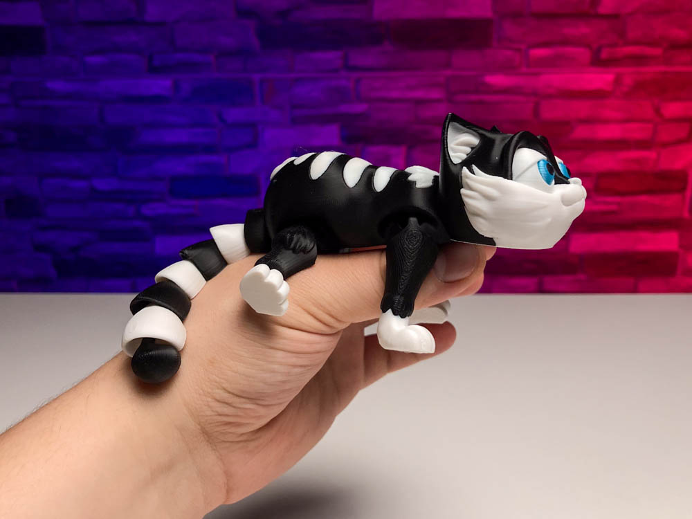 Articulated Multicolor Kitty Cat