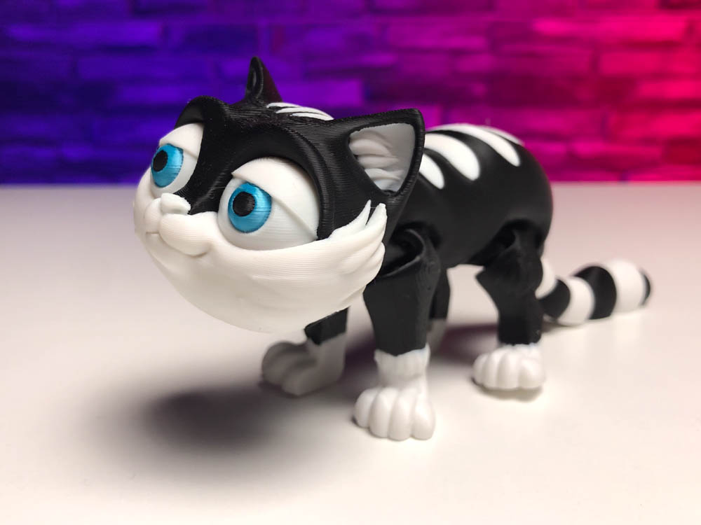 Articulated Multicolor Kitty Cat