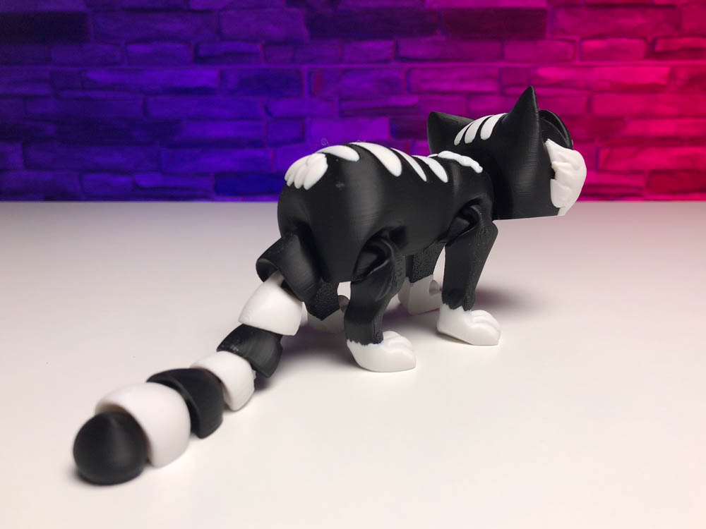 Articulated Multicolor Kitty Cat