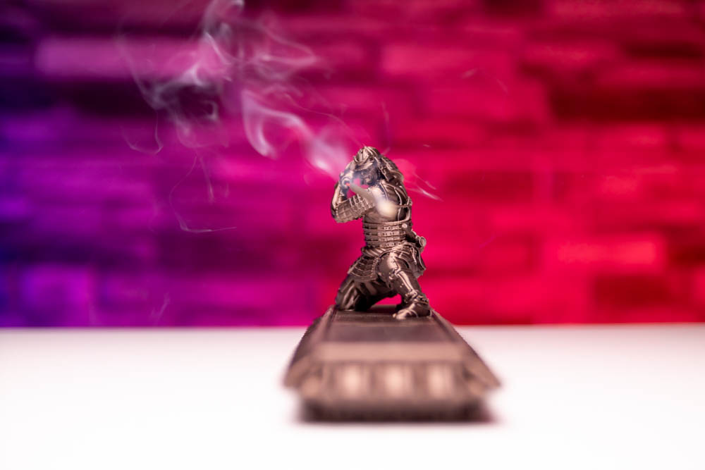 3D Print King Samurai Incense Stick Holder STL for download